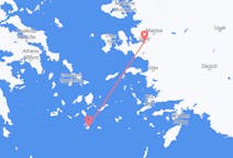 Flyreiser fra Santorini, Hellas til Izmir, Tyrkia