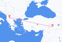Lennot Ohridista, Pohjois-Makedonia Diyarbakiriin, Turkki