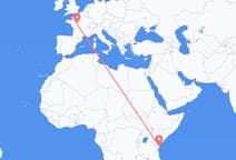 Flyrejser fra Mombasa, Kenya til Tours, Frankrig