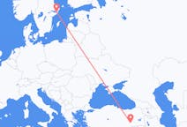 Flyrejser fra Diyarbakir til Stockholm