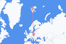 Flyg från Budapest till Svalbard