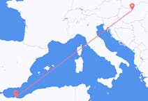 Flyrejser fra Melilla, Spanien til Budapest, Ungarn