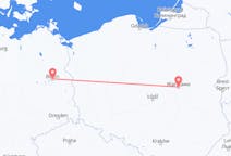 Flyg från Warszawa, Polen till Berlin, Tyskland