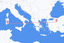 Fly fra Cagliari til Eskişehir