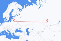 Vluchten van Vilnius naar Novokoeznetsk