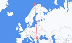 Flyg från Sørkjosen, Norge till Kavala Prefecture, Grekland
