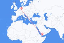 出发地 也门出发地 亞丁目的地 德国法兰克福的航班