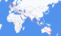 Flyg från Moruya, Australien till Dundee, Skottland
