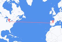 Flyrejser fra Windsor, Canada til Madrid, Spanien