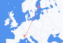Flyrejser fra Mariehamn, Åland til Cuneo, Italien