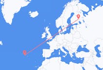 Flights from Horta, Azores, Portugal to Joensuu, Finland
