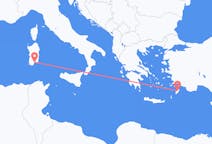 Flights from Cagliari to Rhodes