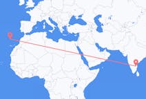 Flyg från Tirupati, Indien till Funchal, Portugal