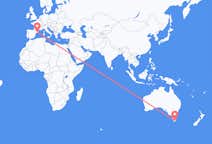 Flyg från Hobart, Australien till Barcelona, Spanien