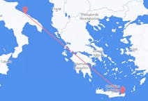 Flyrejser fra Sitia, Grækenland til Bari, Italien