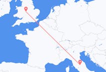 Flyrejser fra Birmingham, England til Perugia, Italien