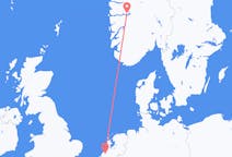 ノルウェーのから ソグンダル、オランダのへ ロッテルダムフライト