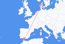 Flights from Tétouan in Morocco to Billund in Denmark