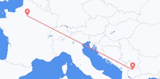 出发地 法国飞往 北马其顿航班