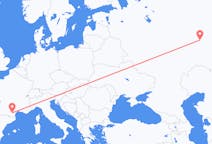 Flights from Nizhnekamsk, Russia to Carcassonne, France