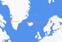Flyrejser fra Sisimiut, Grønland til Arvidsjaur, Sverige