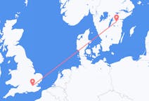 Loty z Linköping, Szwecja do Londyn, Anglia