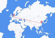 Flyrejser fra Yangzhou, Kina til Düsseldorf, Tyskland