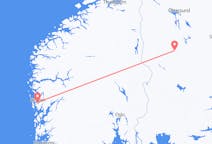 Fly fra Sveg til Bergen