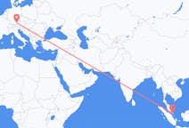 Flyg från Johor Baharu, Malaysia till München, Tyskland