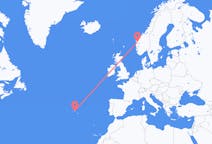 Fly fra Terceira til Førde i Sunnfjord