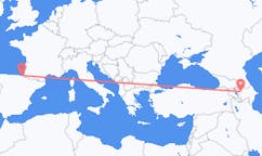 Flyg från Gəncə, Azerbajdzjan till San Sebastian, Spanien