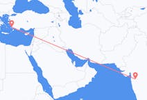 出发地 印度出发地 舍地目的地 土耳其哈利卡那索斯的航班