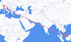 Flights from Sibu, Malaysia to Genoa, Italy