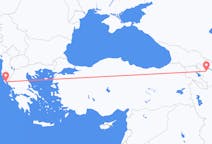 Flyreiser fra Gandsja, Aserbajdsjan til Korfu, Hellas