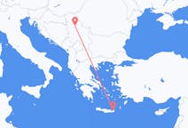 Voli da Sitia, Grecia a Belgrado, Serbia