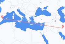 Flights from Isfahan to Valencia