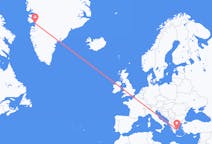 Flyreiser fra Athen, Hellas til Ilulissat, Grønland