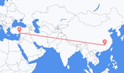 Flyg från Ji an, Kina till Adana, Turkiet
