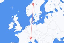 Flights from Røros, Norway to Milan, Italy