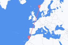 Flyrejser fra Agadir til Bergen