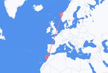 Flights from Agadir, Morocco to Bergen, Norway