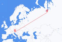 Flights from Ljubljana, Slovenia to Nadym, Russia