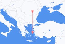 出发地 罗马尼亚布加勒斯特目的地 希腊伊卡利亚岛的航班