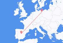 Flyreiser fra Madrid, til Szczecin