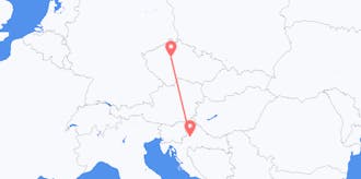 Flights from Czechia to Croatia