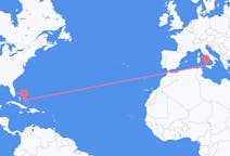 Flyreiser fra George Town, Bahamas til Trapani, Italia
