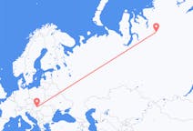 Flyg från Budapest till Norilsk
