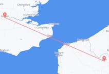 Flyg från London, England till Lille, Frankrike