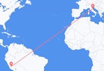 Flyreiser fra Ayacucho, Peru til Ancona, Italia