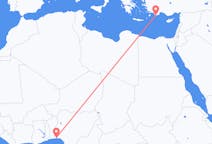 Flights from Lagos, Nigeria to Kastellorizo, Greece